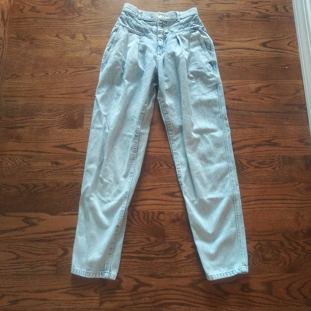 Lee Vintage Acid Wash High Waisted Jeans
